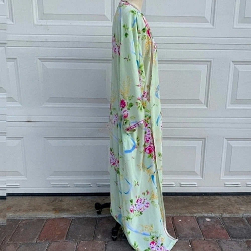 Silk Floral Robe